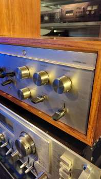 Preview: LUXMAN 350 High-End Preamp Vorverstärker Holz Japan 1974